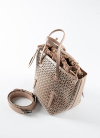 Sac Nicole sans manchesall - Sable & Blanc