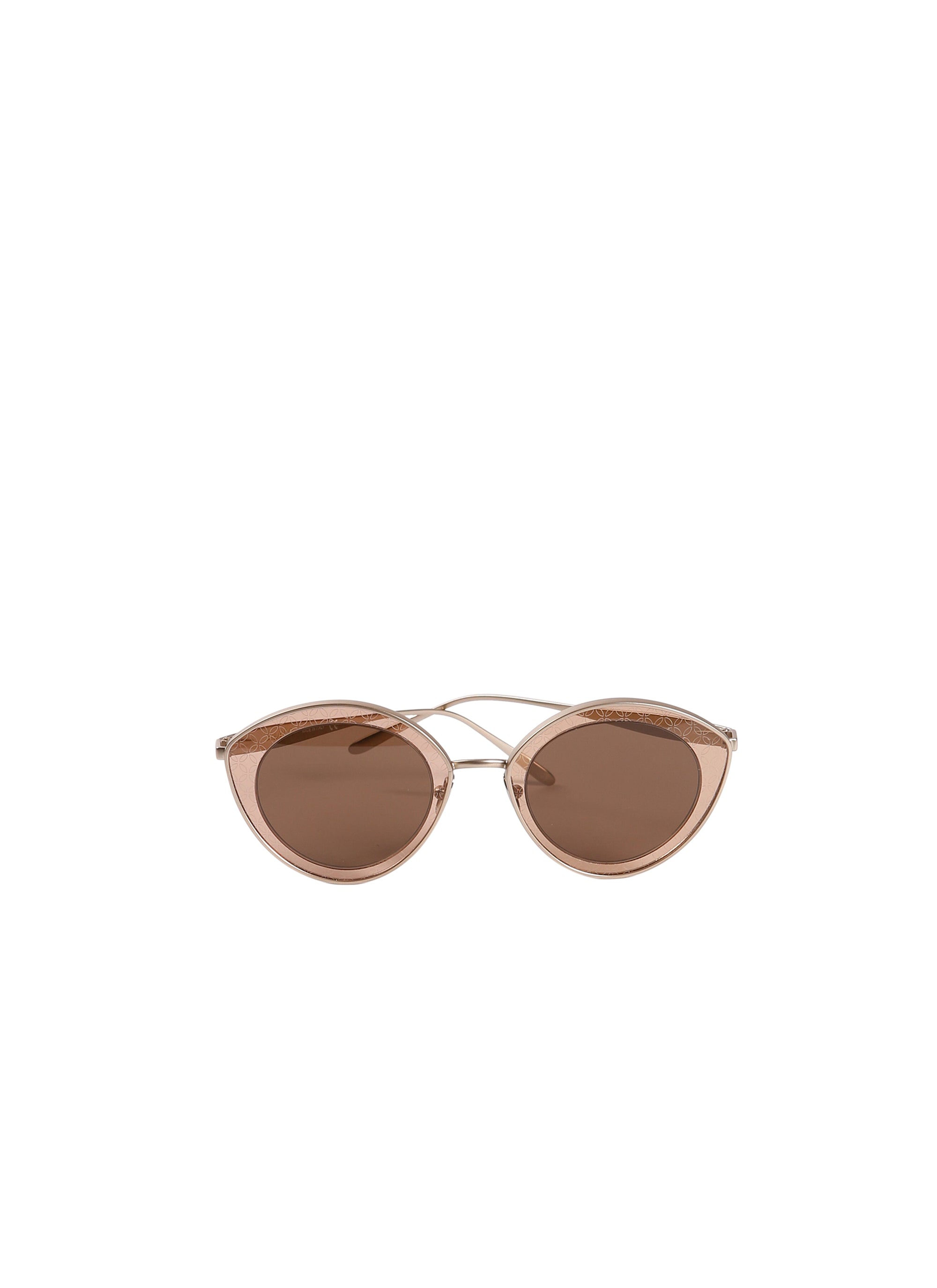Lunettes Cat eye à motif argenté - Or & Noir