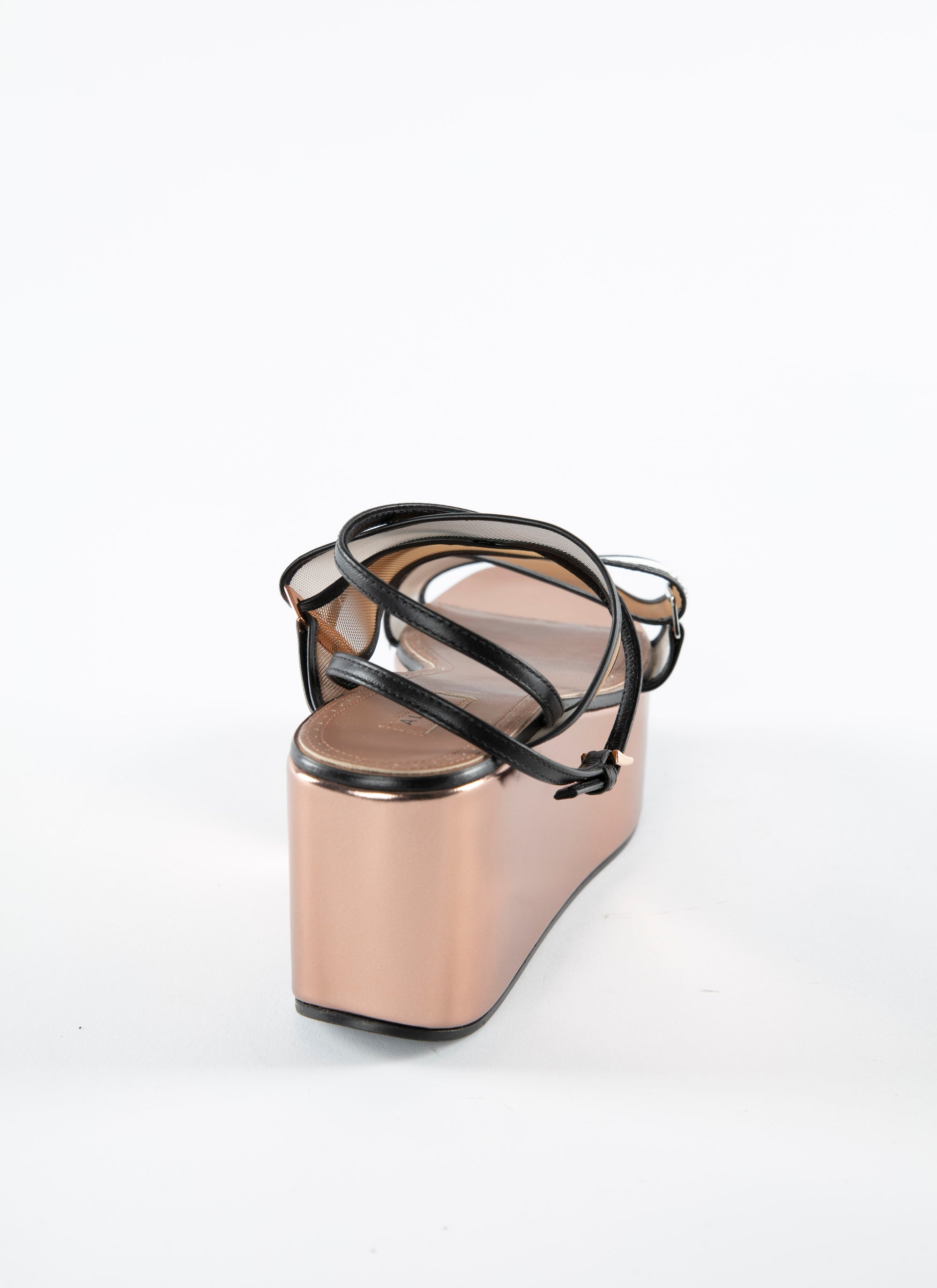 Wedge sandals with wide transparent straps - Multico273