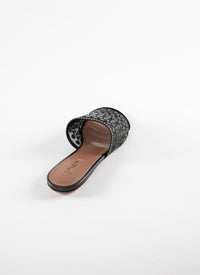 Sandales à motif géométrique - Noir & Noir