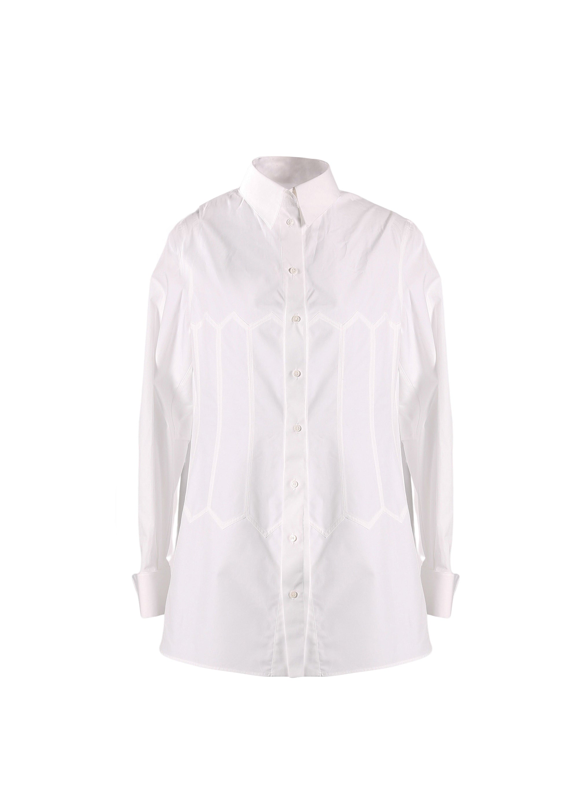 Chemise en popeline japonaise - Blanc