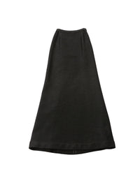 Long skirt in rafia - Black