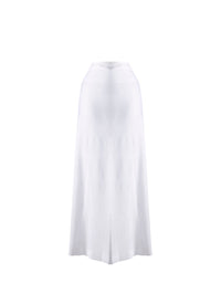 Plain sheer long skirt bottom - Snow White