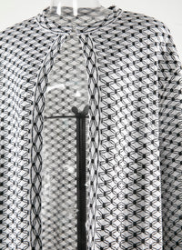 Diamonds Silk Coat - Black & White