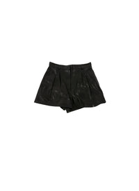 Short en cuir - Noir