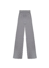 Pantalon en soie - Noir & Blanc
