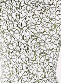 Robe Dédale longue sans manches - Blanc & Vert
