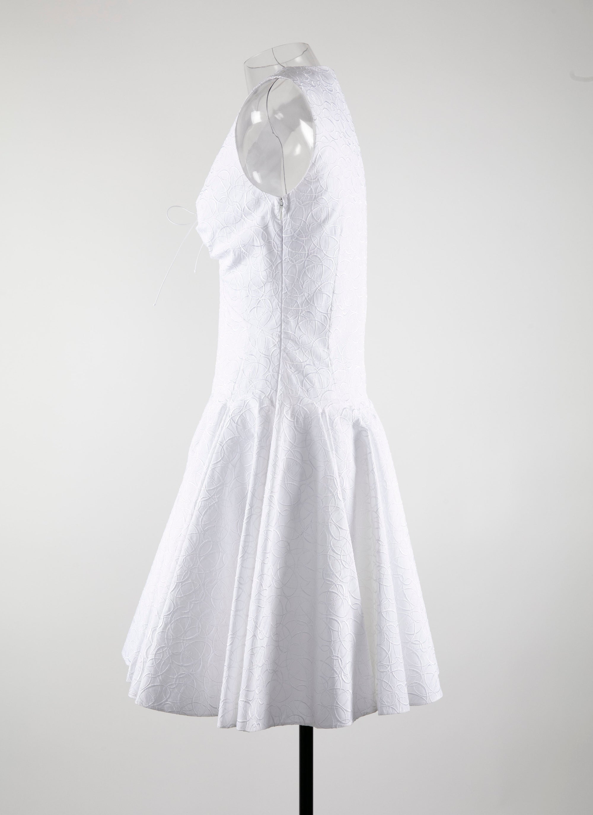 Robe Dédale sans manches - Blanc