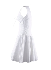 Robe Dédale sans manches - Blanc
