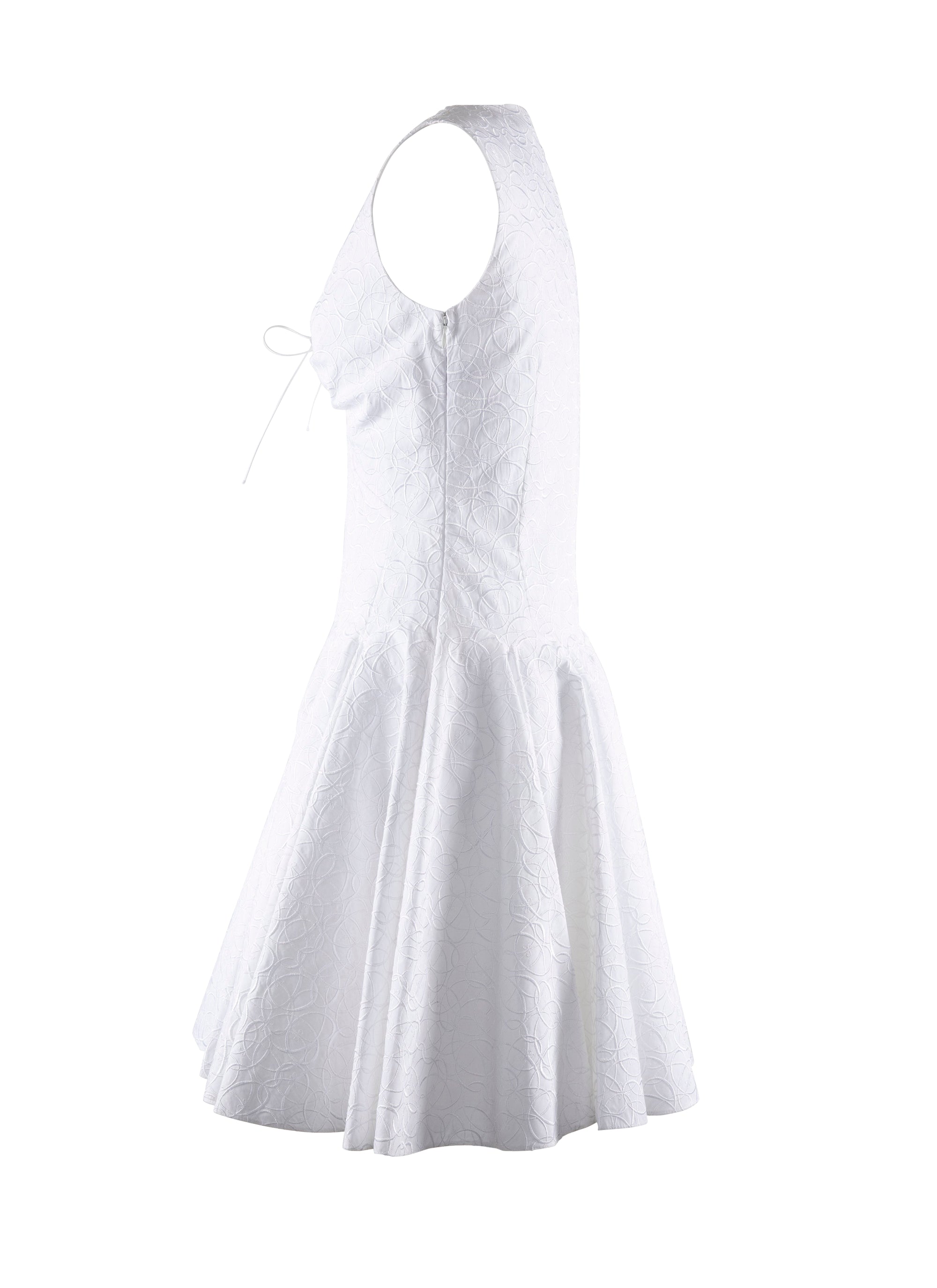 Robe Dédale sans manches - Blanc