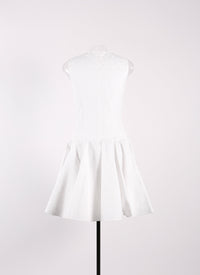 Robe Dédale sans manches - Blanc