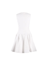 Robe Dédale sans manches - Blanc