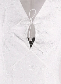 Robe Dédale sans manches - Blanc