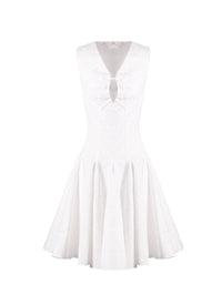 Daedalus sleeveless dress - White