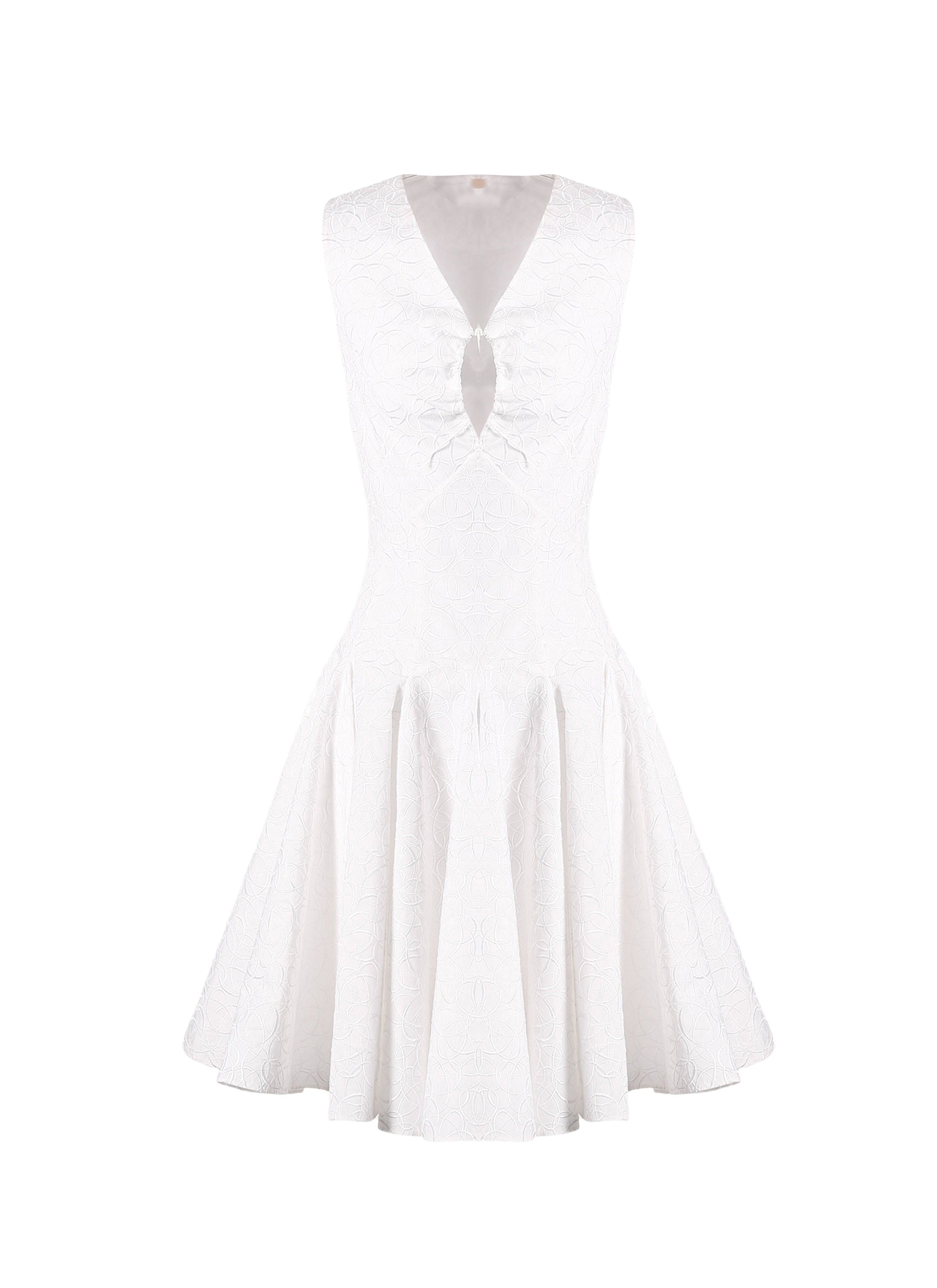 Daedalus sleeveless dress - White