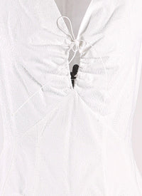 Robe Dédale sans manches - Blanc intense