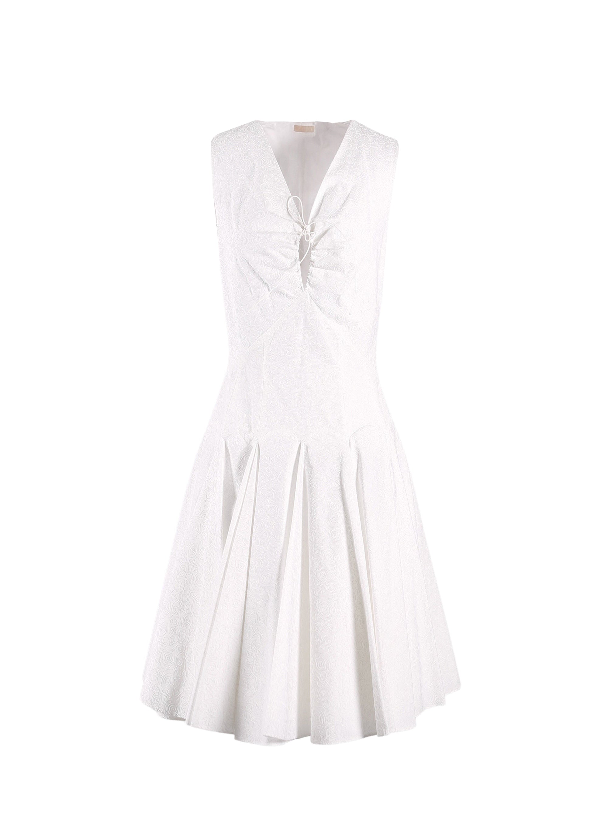 Robe Dédale sans manches - Blanc intense