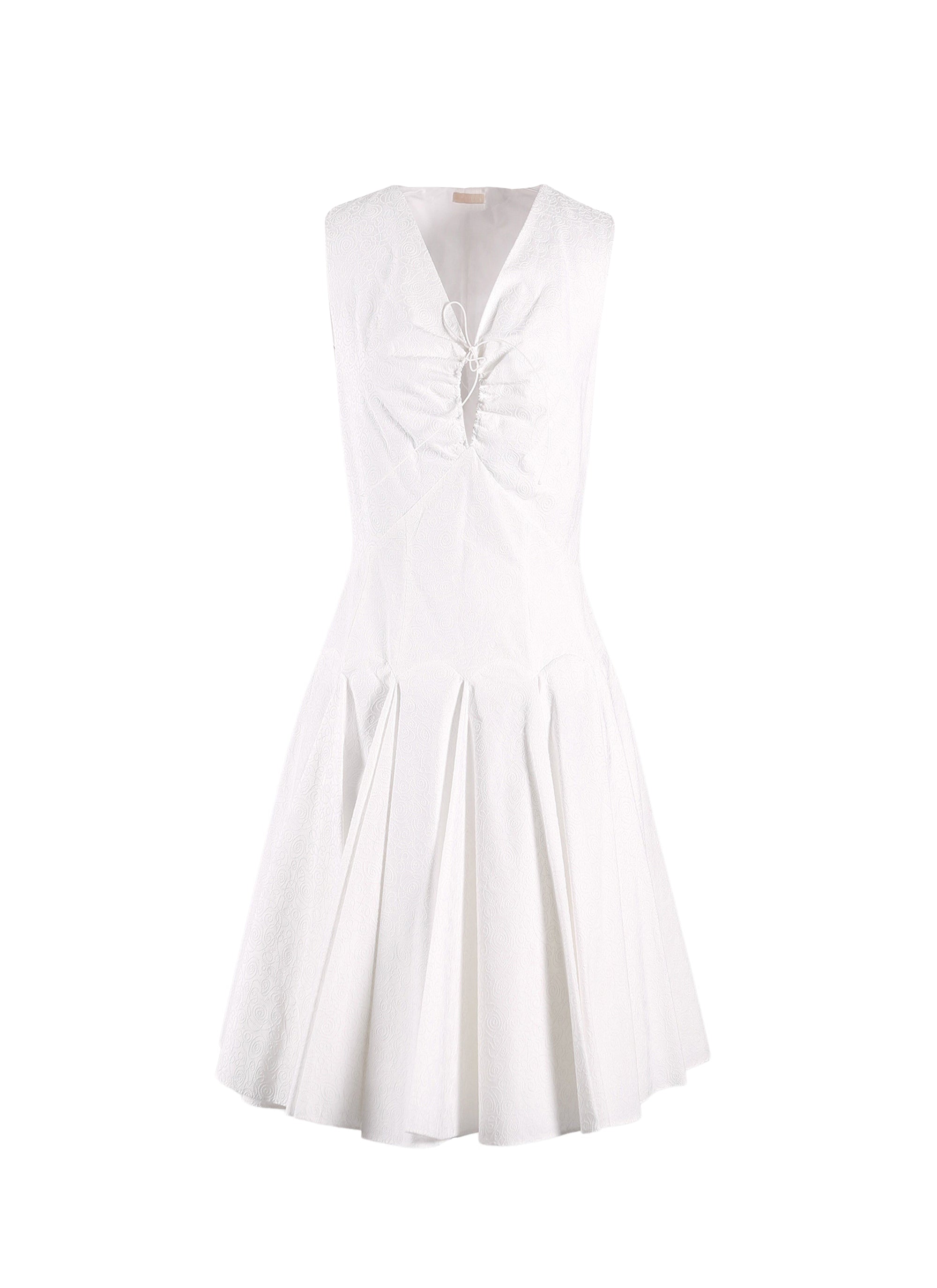 Robe sans manches Labyrinth - Blanc