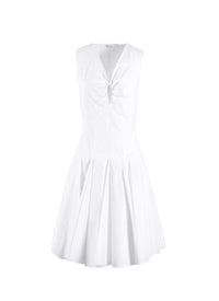 Robe Dédale sans manches - Blanc