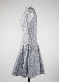 Robe Dédale sans manches - Blanc & Vert