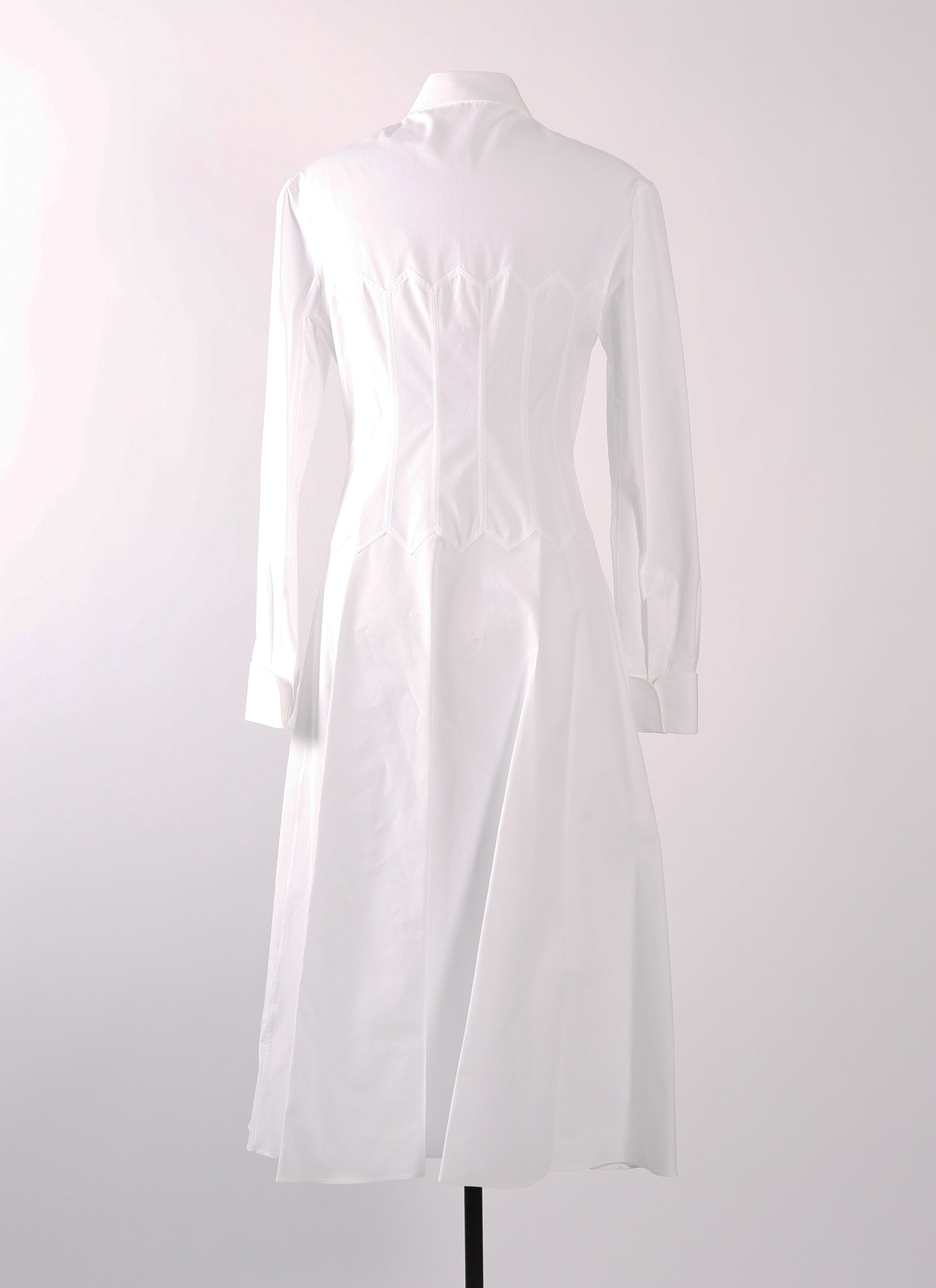 Japanese poplin dress - White
