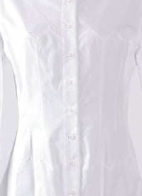 Japanese poplin dress - White