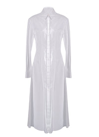 Japanese poplin dress - White