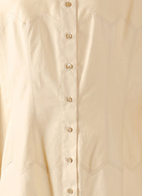 Japanese poplin dress - Dune