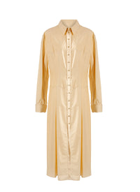 Japanese poplin dress - Dune