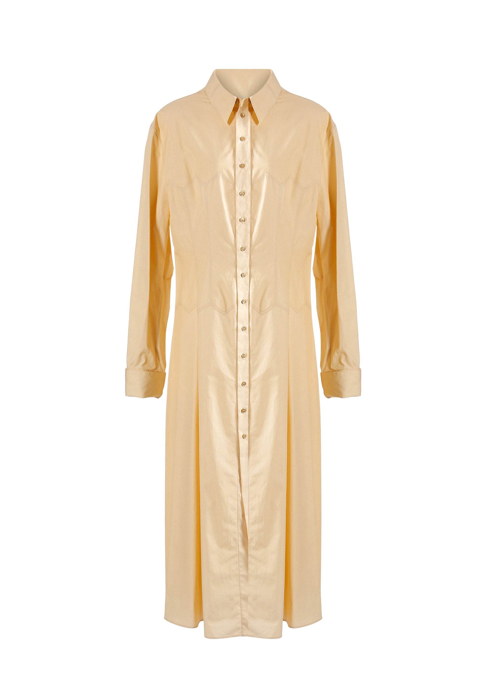 Japanese poplin dress - Dune