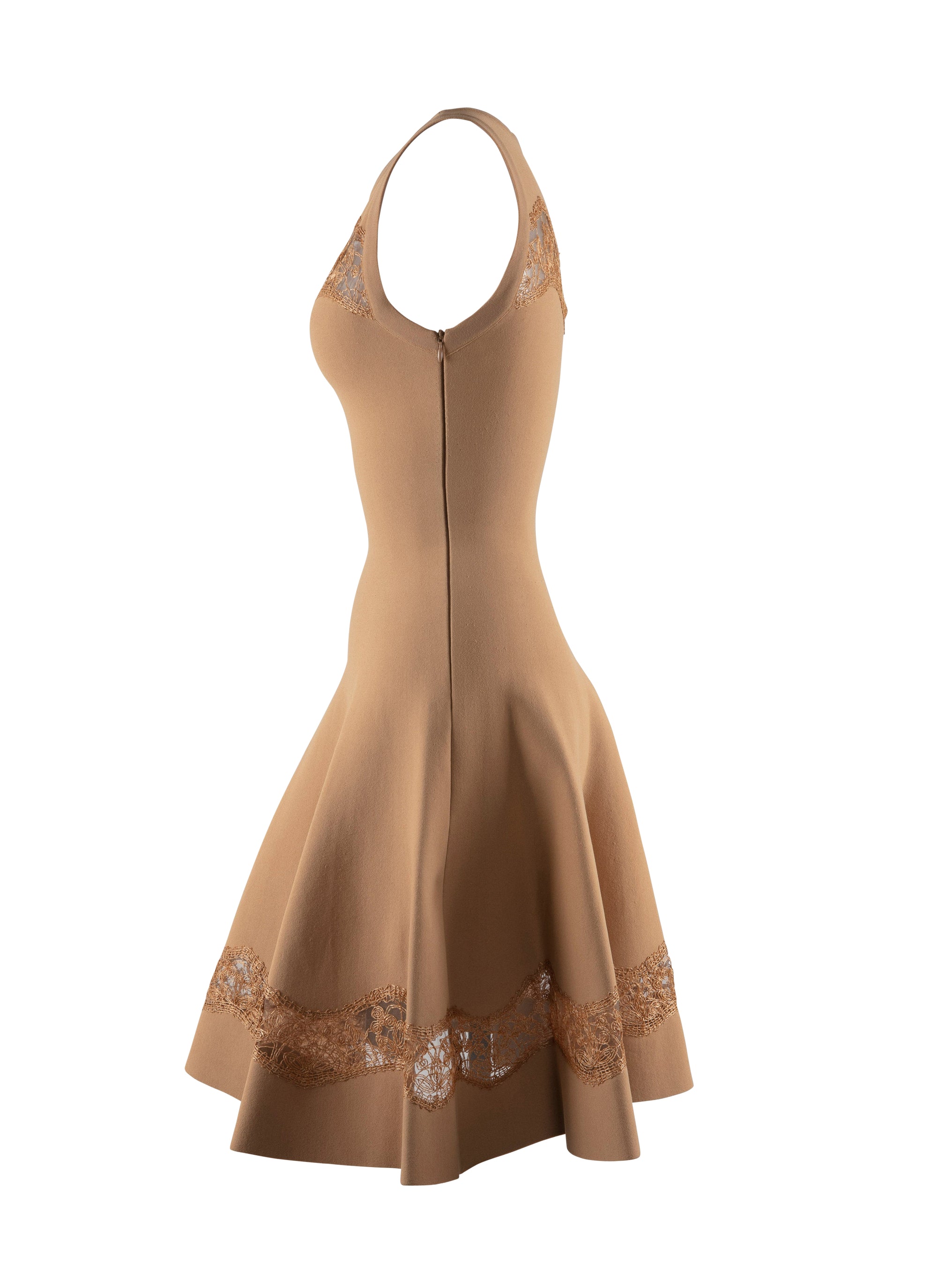 Sleeveless dress - Chamois
