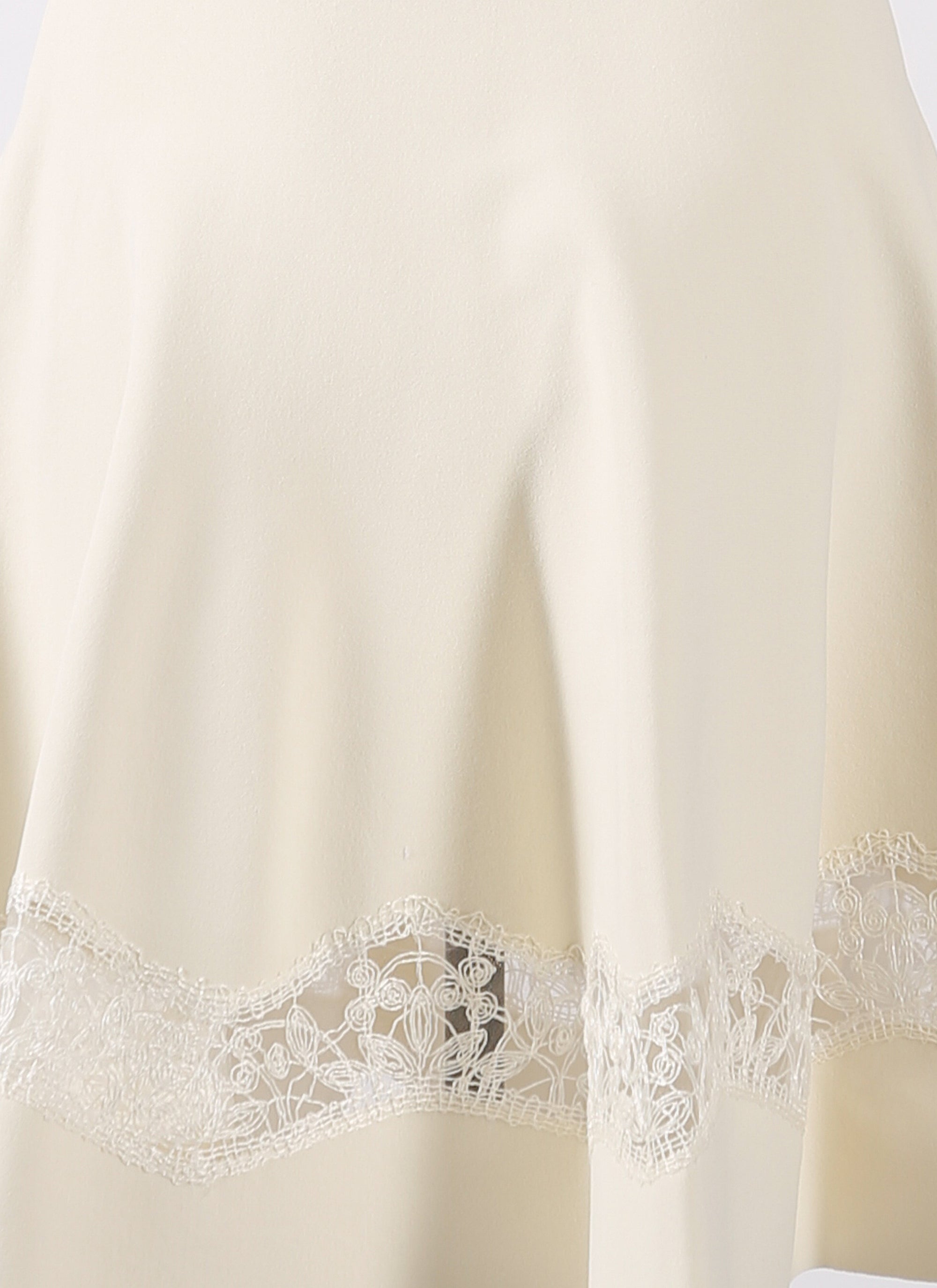 Sleeveless lace skater dress - White