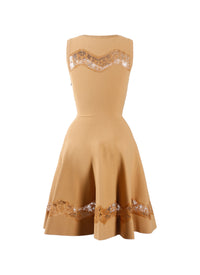 Sleeveless dress - Chamois