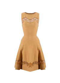Robe sans manches en dentelle - Chamois