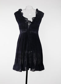 Robe sans manches Chérubin en soie - Nuit