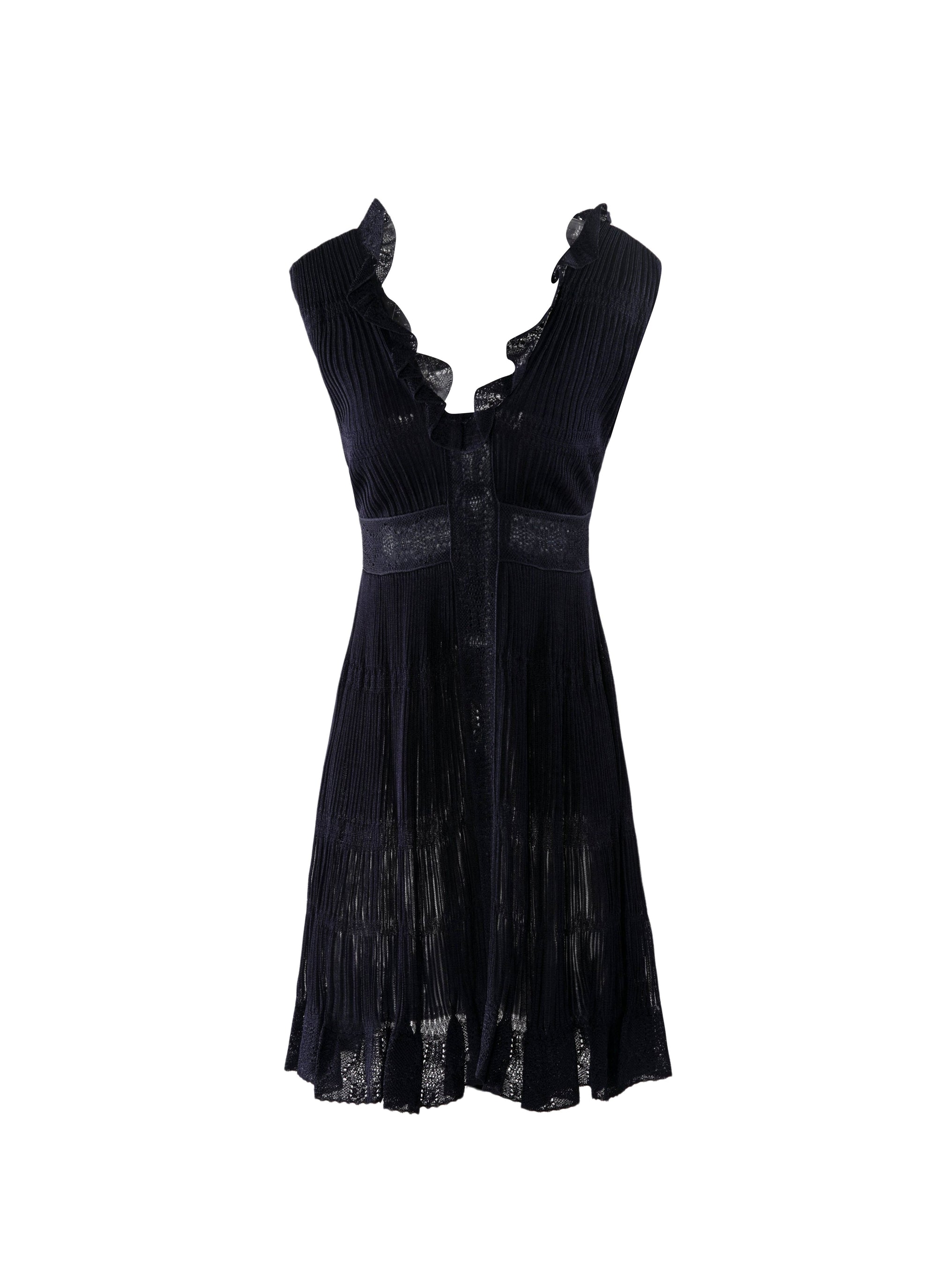 Robe sans manches Chérubin en soie - Nuit
