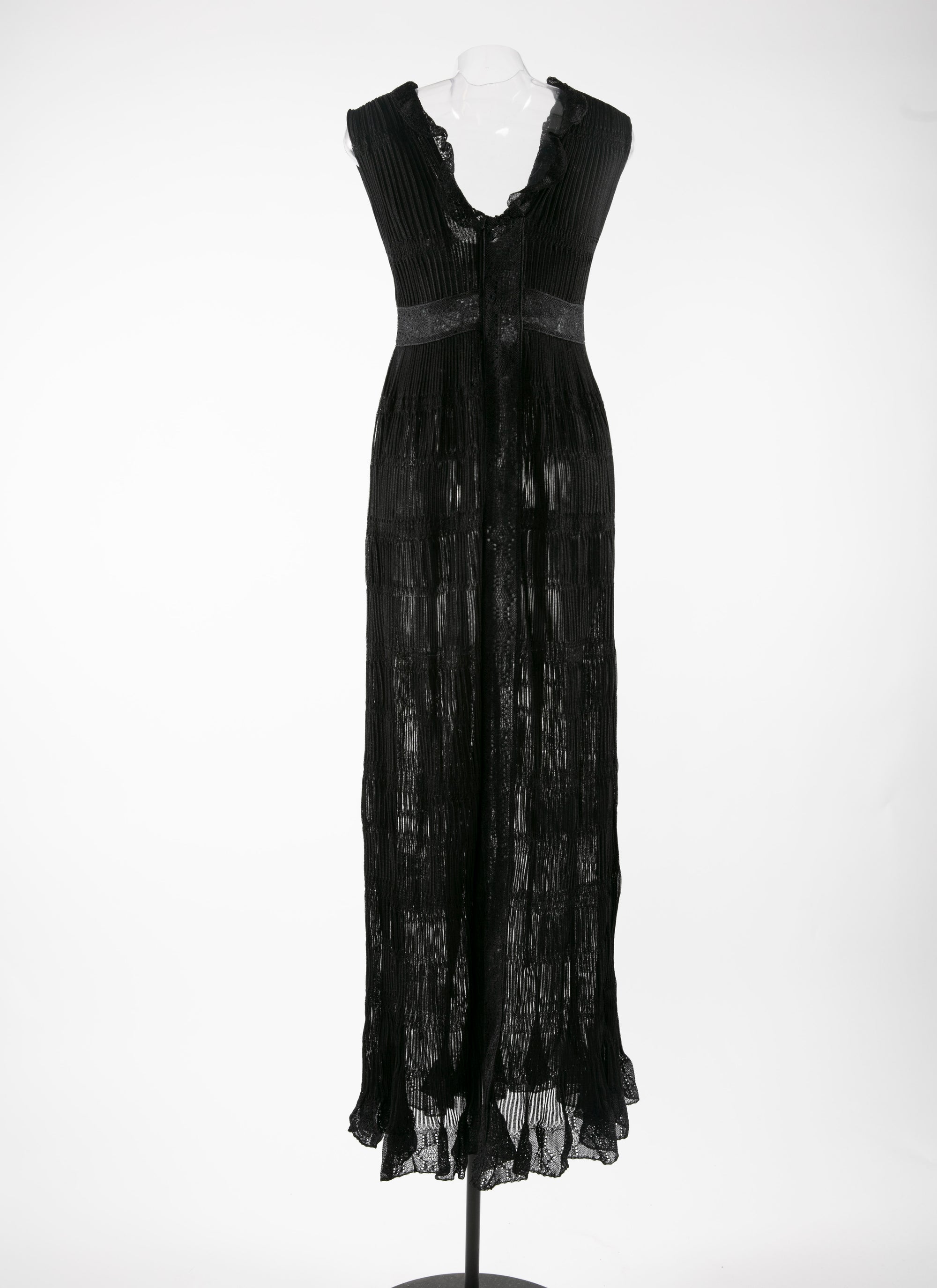 Robe sans manches en soie - Noir