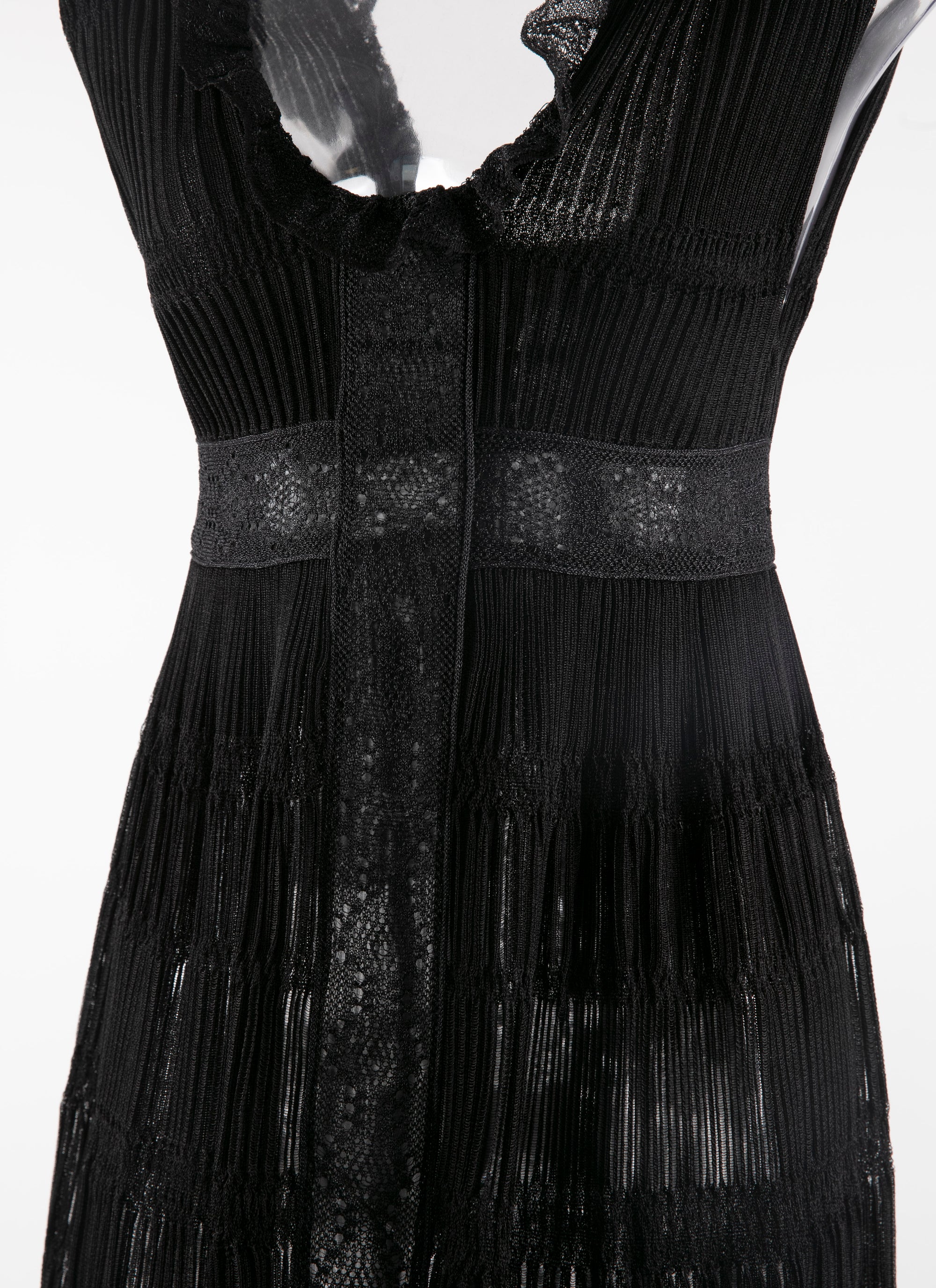 Robe sans manches en soie - Noir