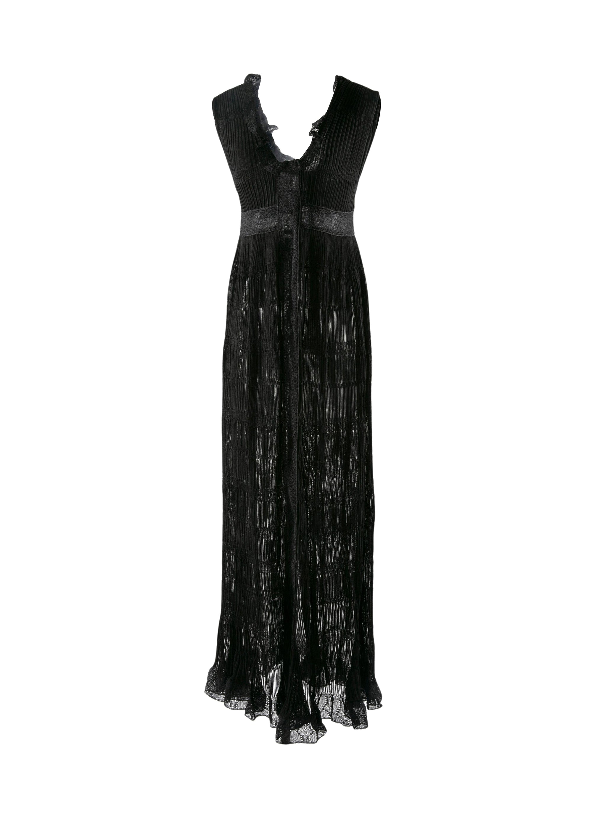Robe sans manches en soie - Noir