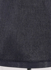 Short-sleeved tunic in raffia - Night