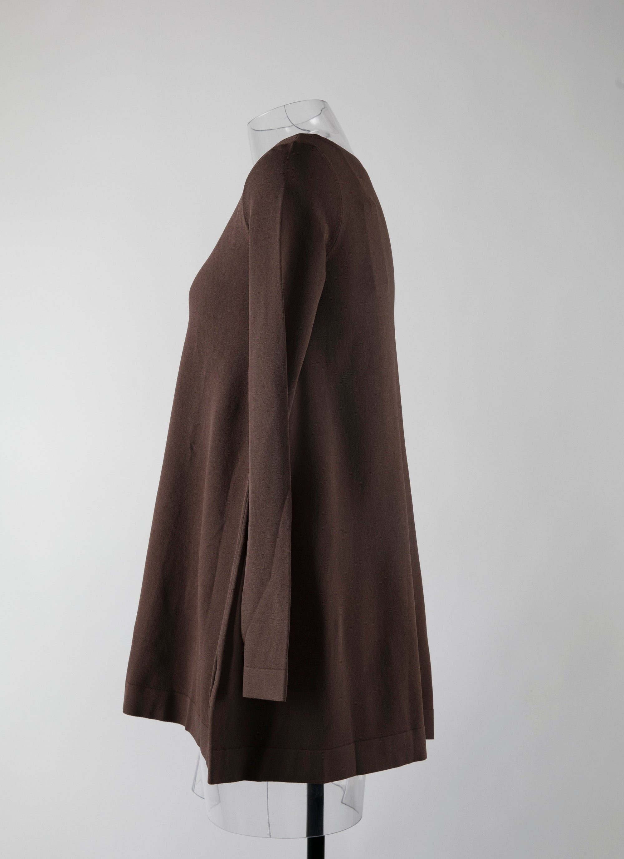 Long sleeve flowing top - Chocolate