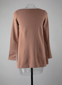 Long sleeve flowing top - Sandalwood
