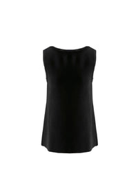 Top sans manches encolure bateau - Noir & Chocolat