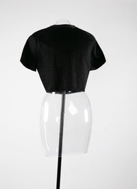 Cardigan à manches courtes - Noir