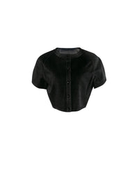Cardigan à manches courtes - Noir
