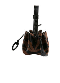 Sac Rose marie mini - Marron & Noir