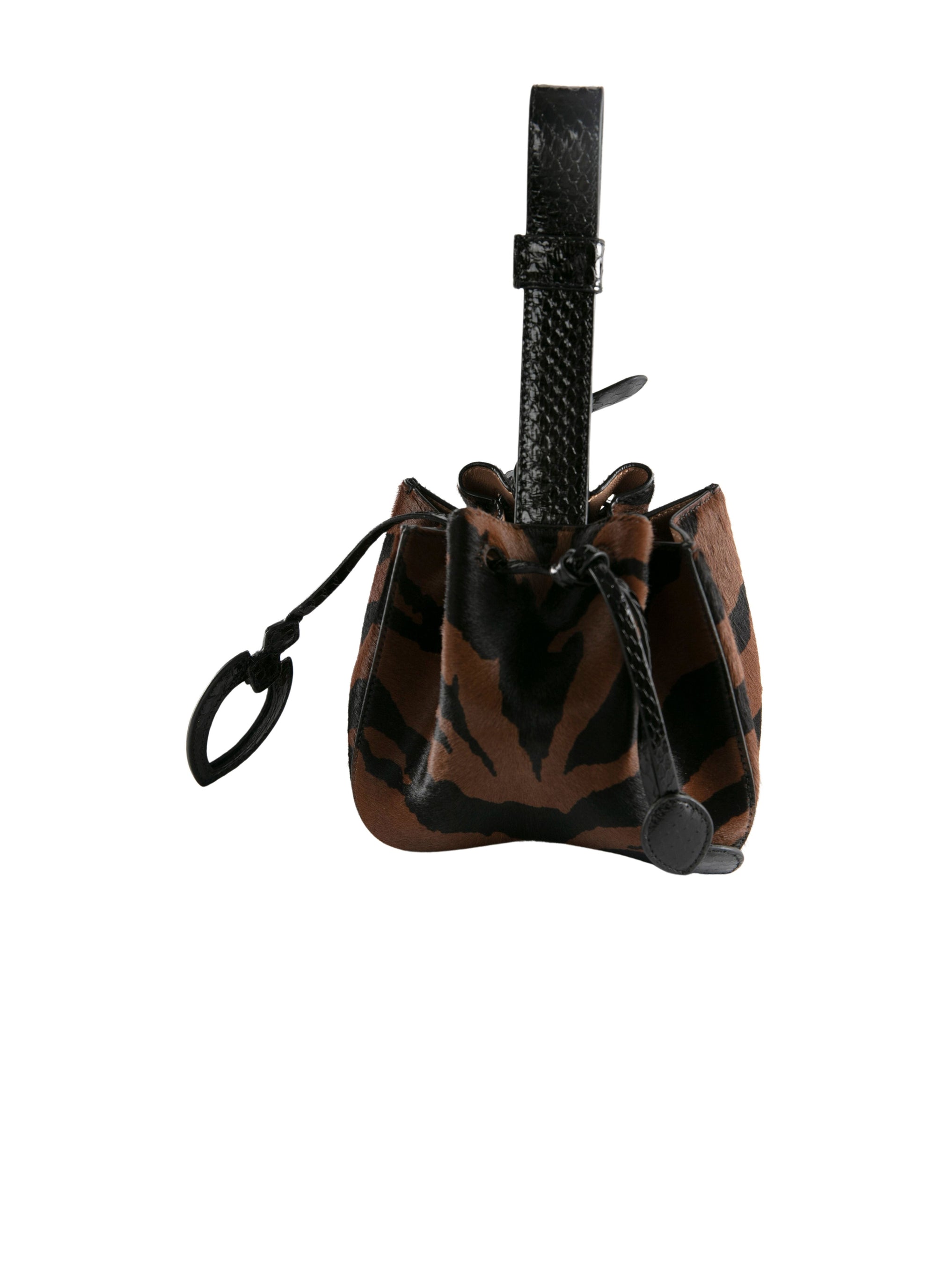 Sac Rose marie mini - Marron & Noir