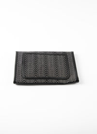 Studded Oum clutch bag - Black intense