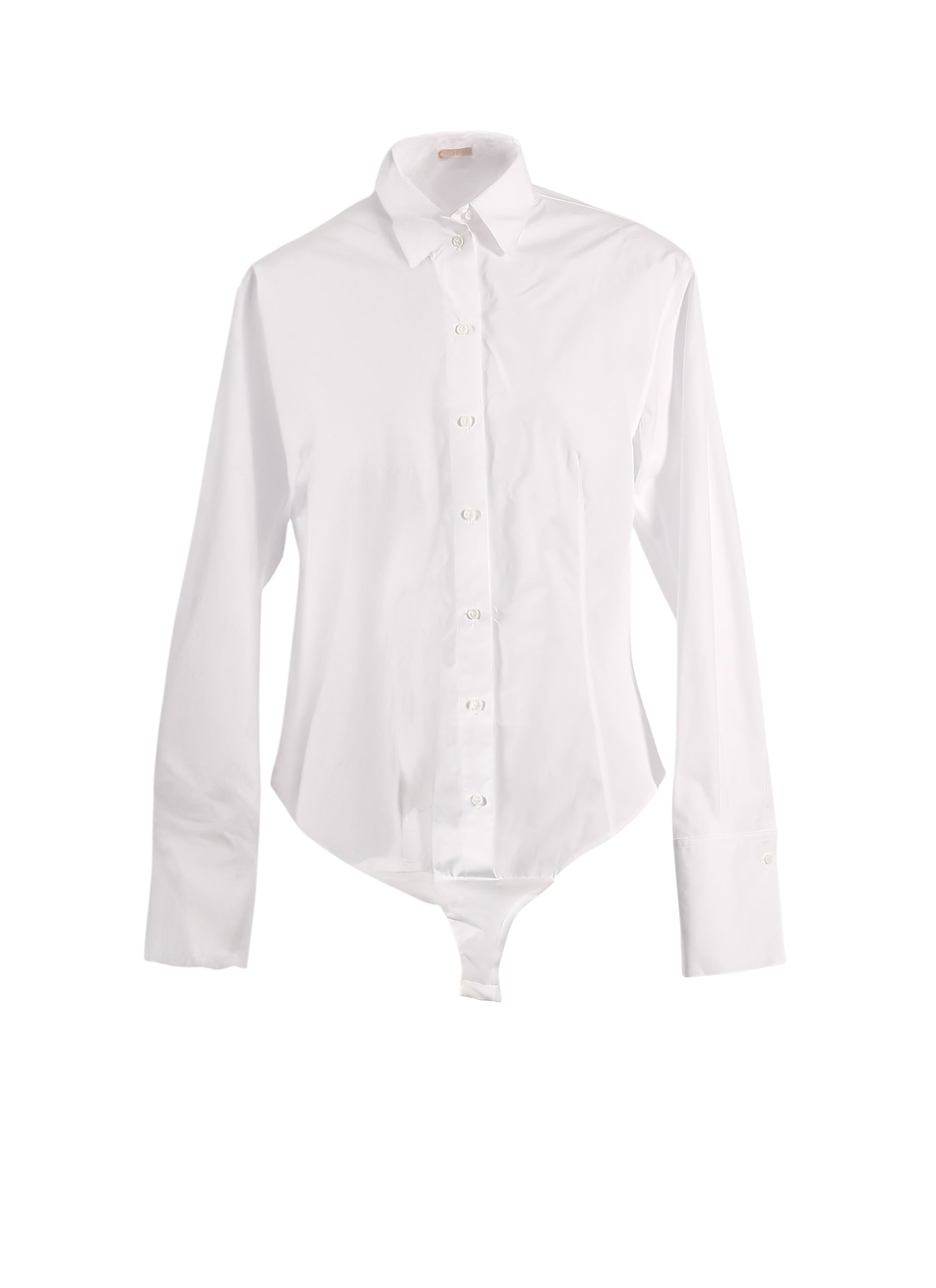 Japanese poplin body shirt - White