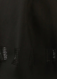 Wool Finistrelle skirt - Black intense